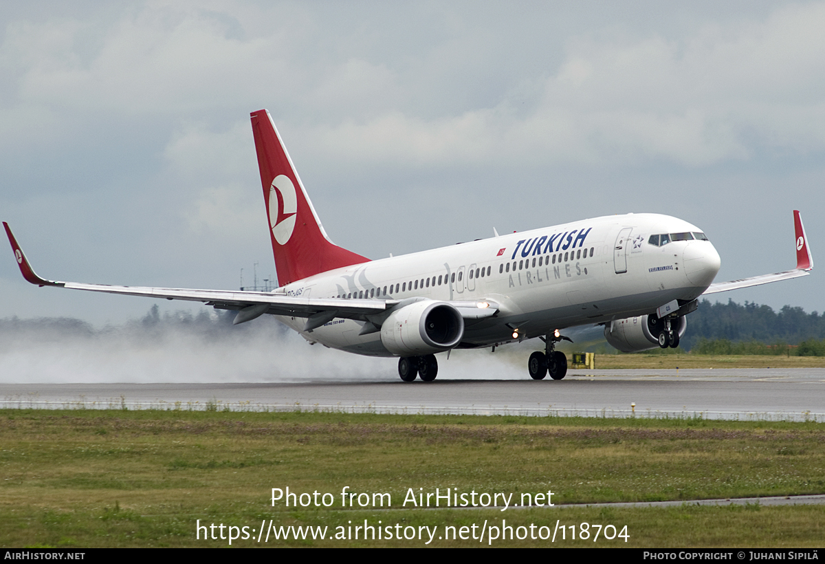 Aircraft Photo of TC-JGS | Boeing 737-8F2 | Turkish Airlines | AirHistory.net #118704