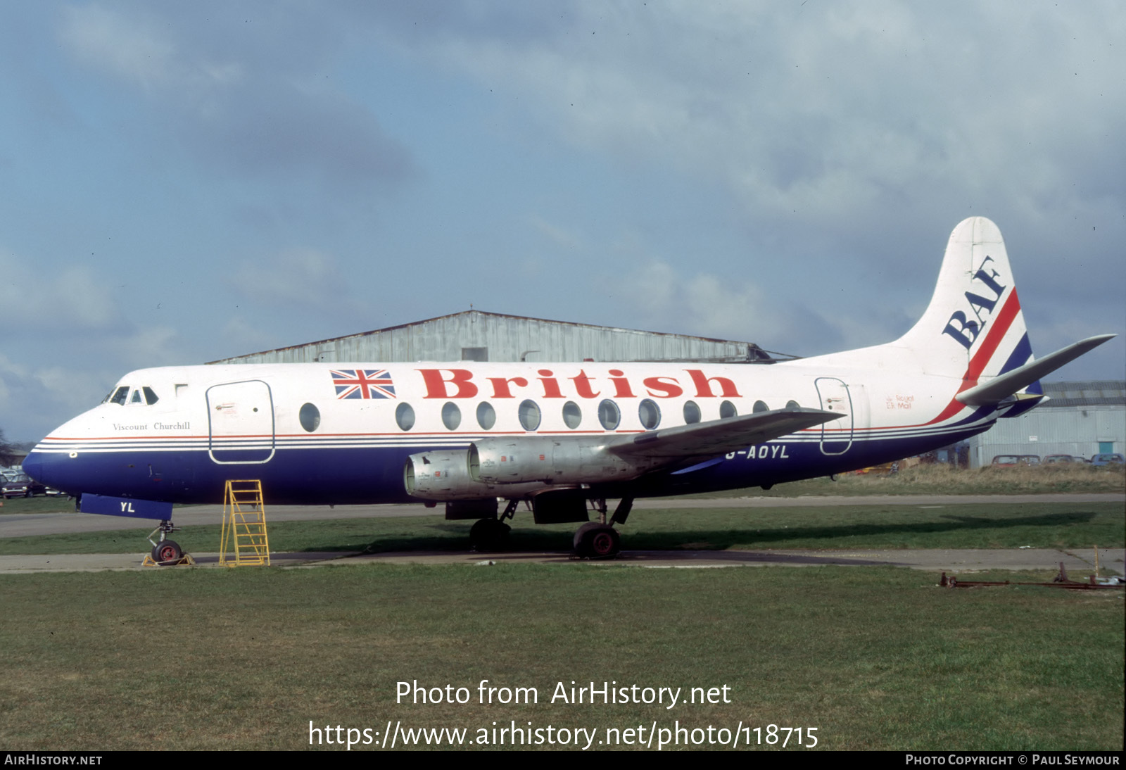 Aircraft Photo of G-AOYL | Vickers 806 Viscount | British Air Ferries - BAF | AirHistory.net #118715