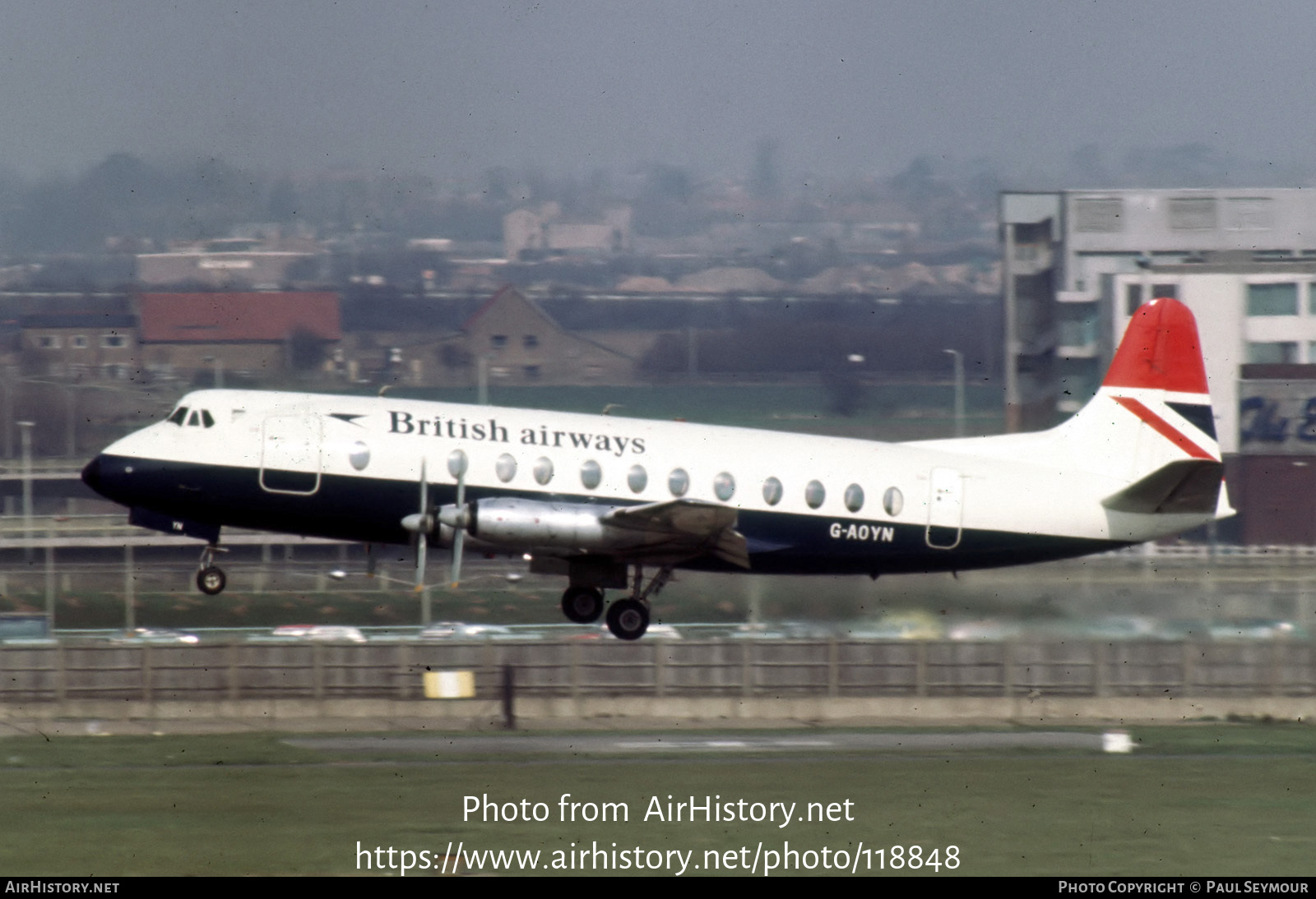 Aircraft Photo of G-AOYN | Vickers 806 Viscount | British Airways | AirHistory.net #118848