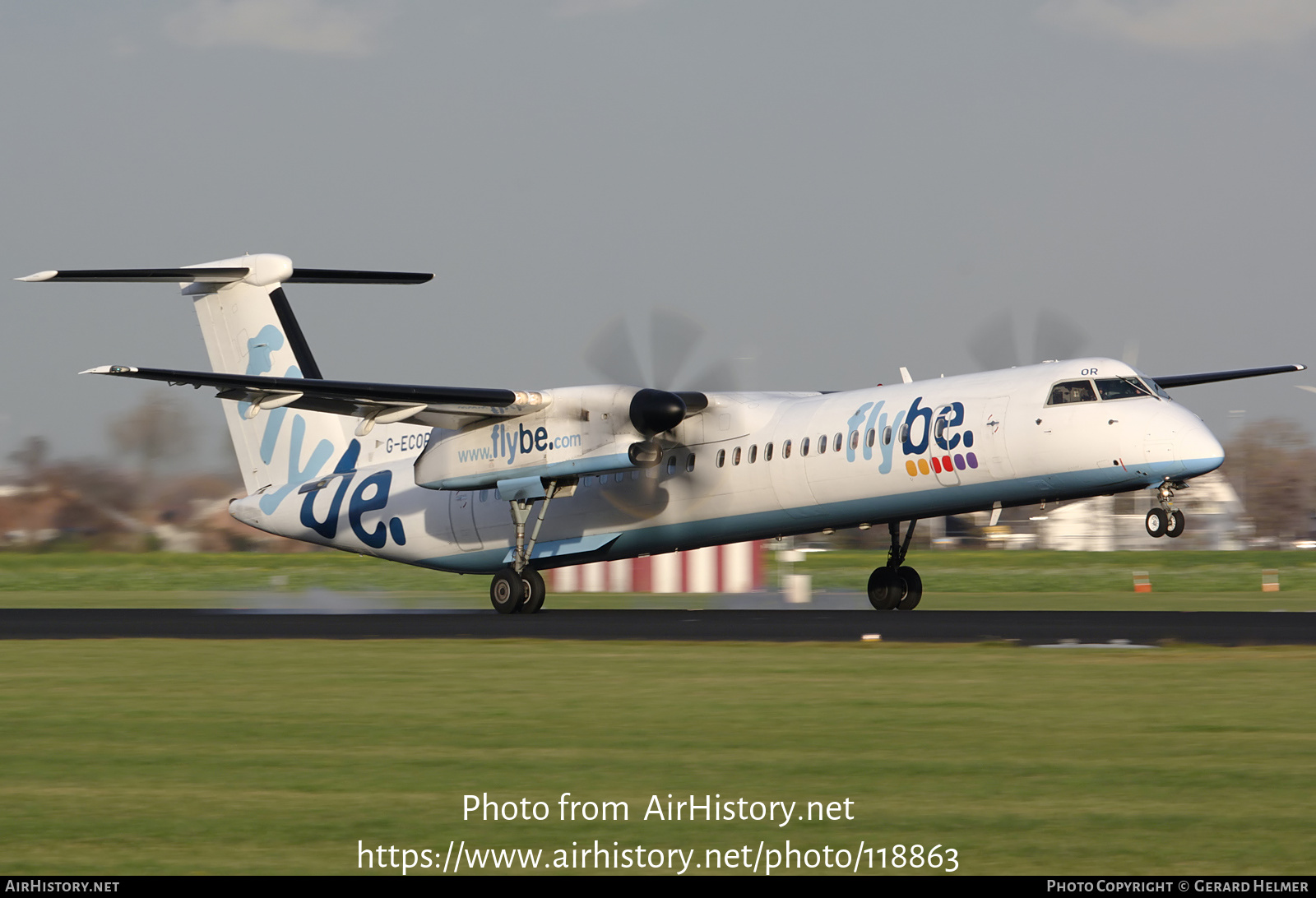 Aircraft Photo of G-ECOR | Bombardier DHC-8-402 Dash 8 | Flybe | AirHistory.net #118863