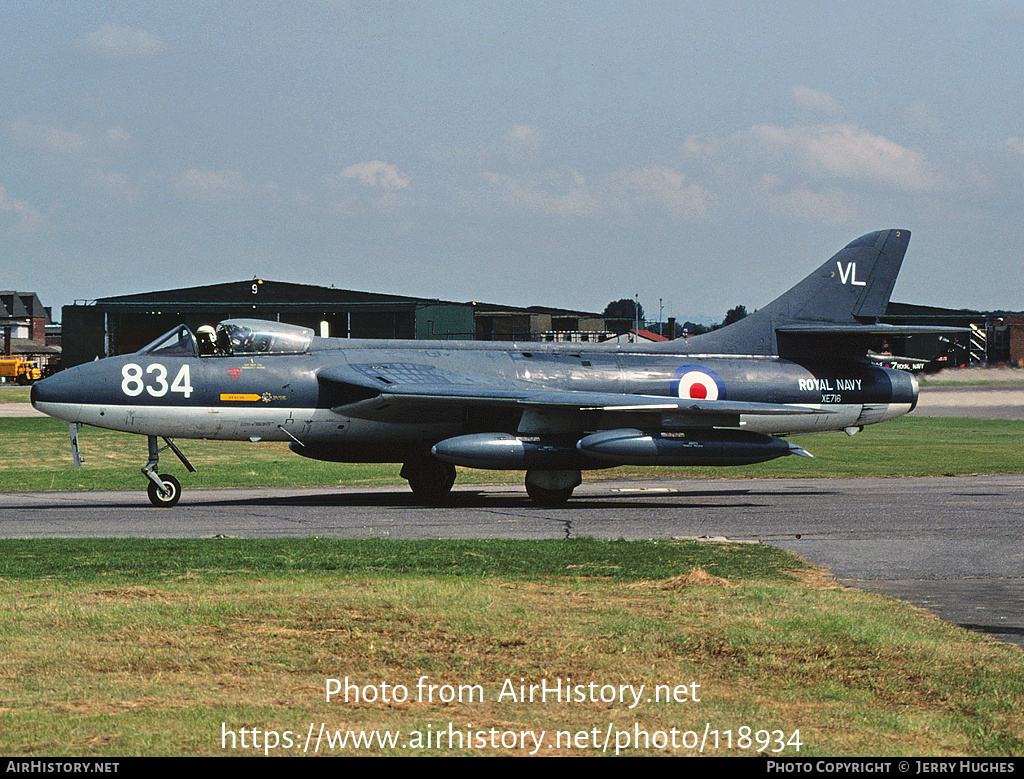 Aircraft Photo of XE716 | Hawker Hunter GA11 | UK - Navy | AirHistory.net #118934