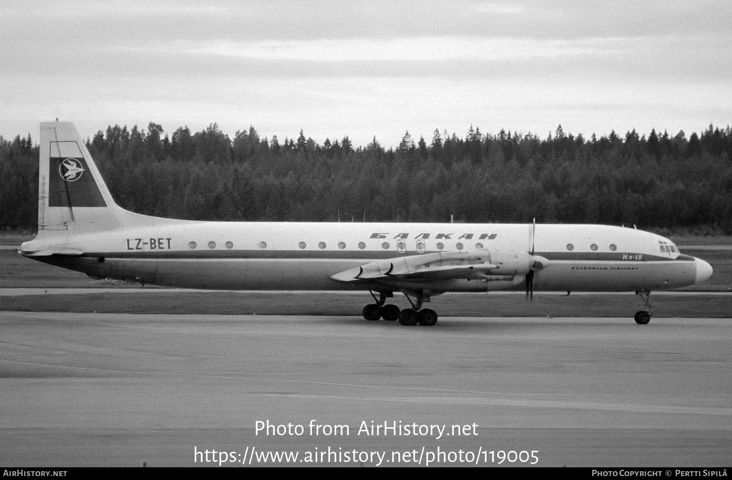 Aircraft Photo of LZ-BET | Ilyushin Il-18D | Balkan - Bulgarian Airlines | AirHistory.net #119005