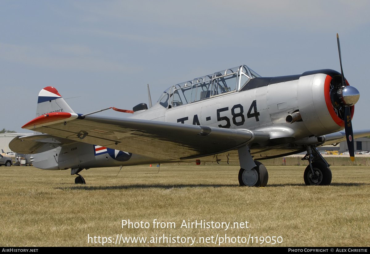 Aircraft Photo of N584M / LTA-584 | North American T-6G Texan | USA - Air Force | AirHistory.net #119050