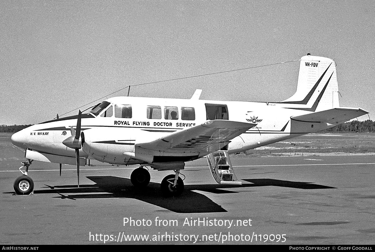 Aircraft Photo of VH-FDV | Beech 65 Queen Air | Royal Flying Doctor Service - RFDS | AirHistory.net #119095