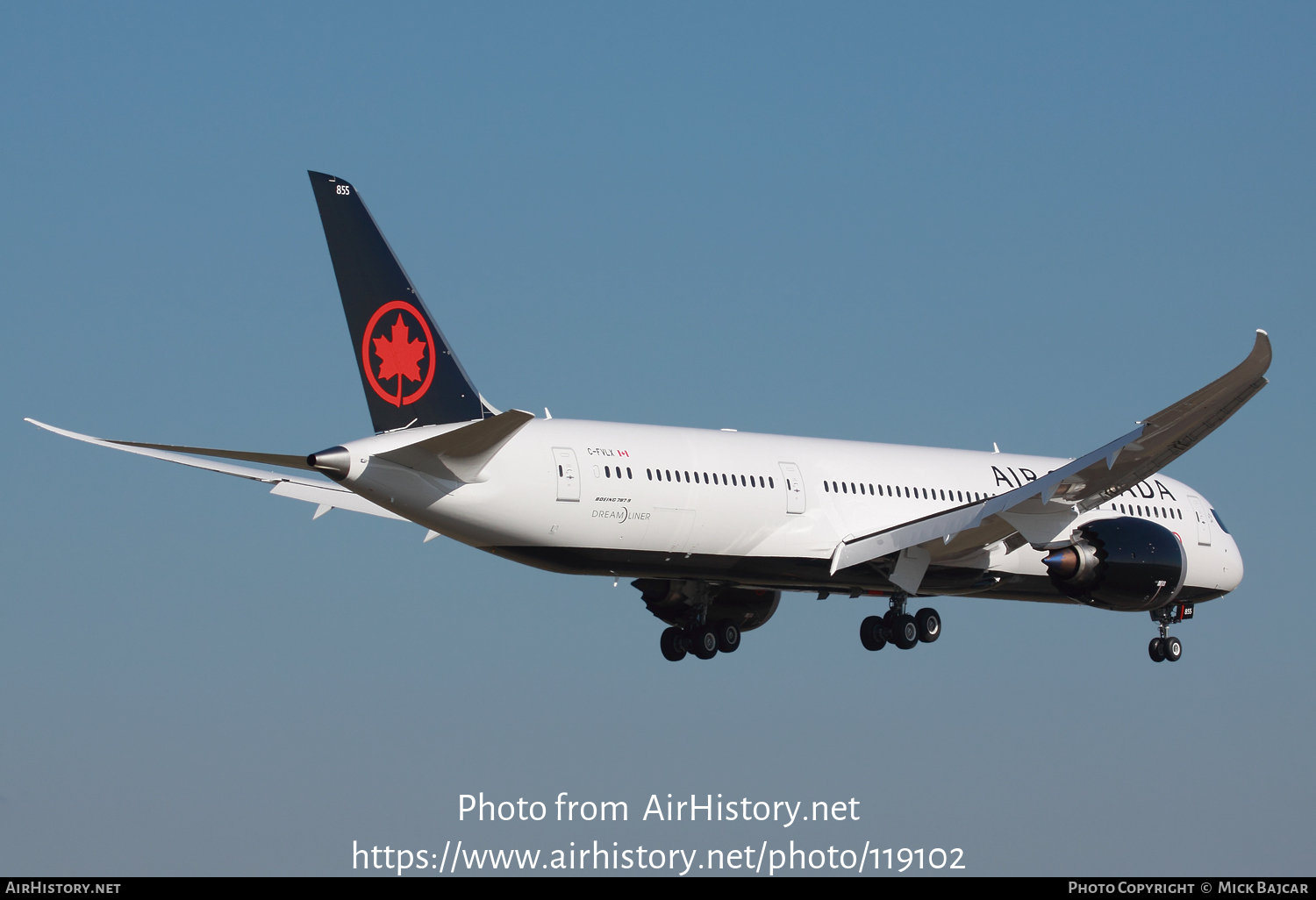 Aircraft Photo of C-FVLX | Boeing 787-9 Dreamliner | Air Canada | AirHistory.net #119102