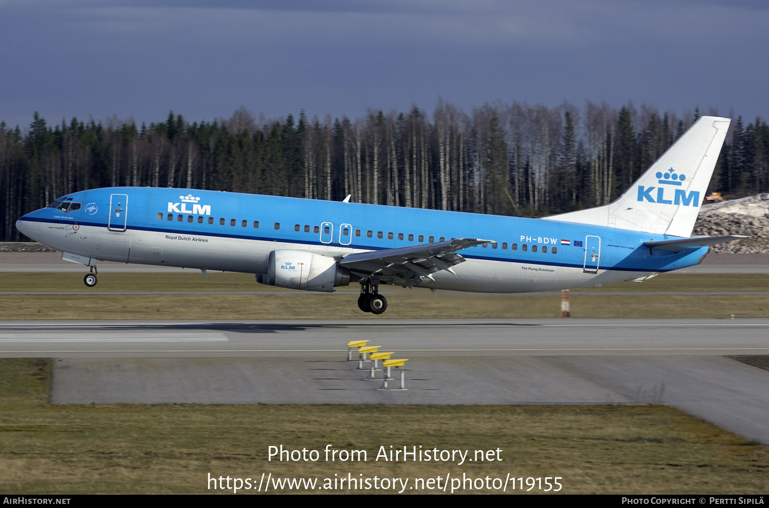 Aircraft Photo of PH-BDW | Boeing 737-406 | KLM - Royal Dutch Airlines | AirHistory.net #119155