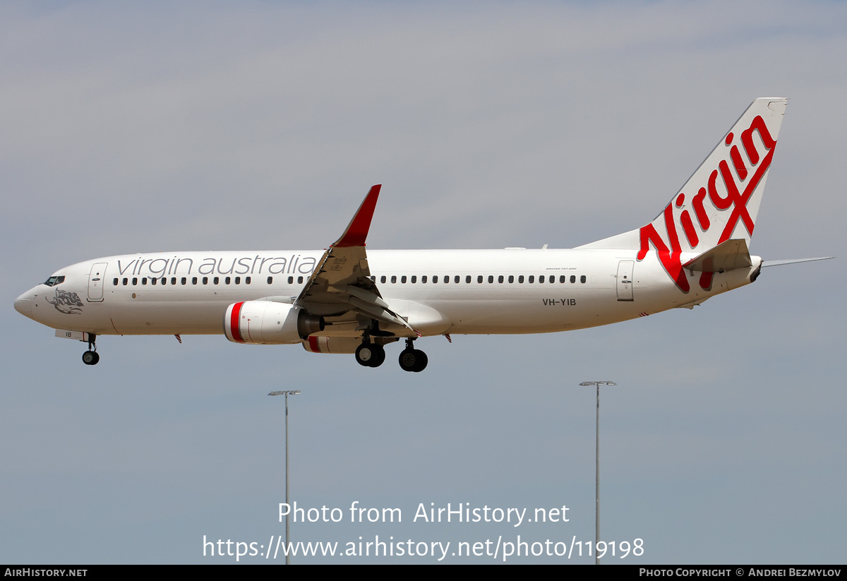 Aircraft Photo of VH-YIB | Boeing 737-8FE | Virgin Australia Airlines | AirHistory.net #119198