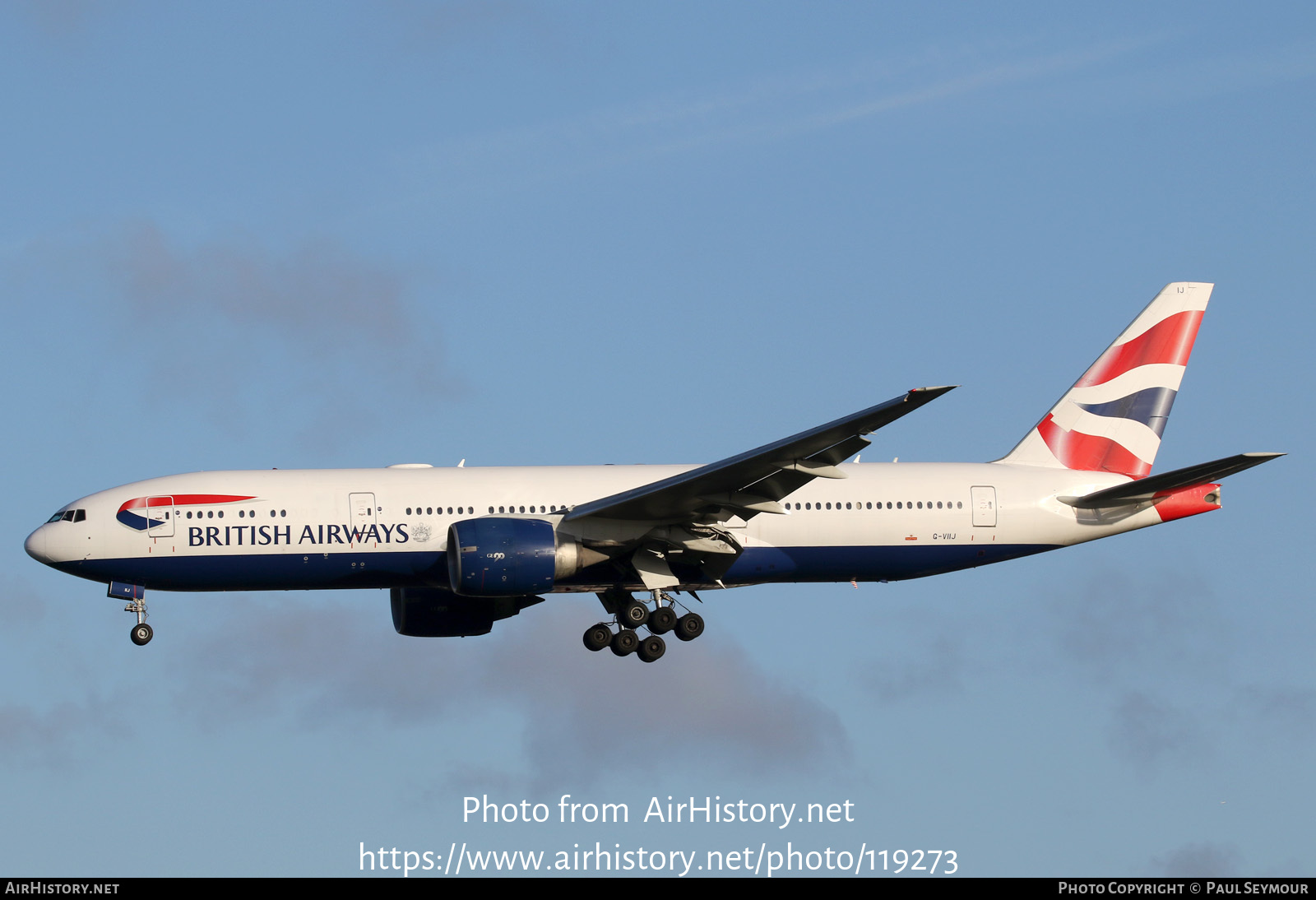 Aircraft Photo of G-VIIJ | Boeing 777-236/ER | British Airways | AirHistory.net #119273