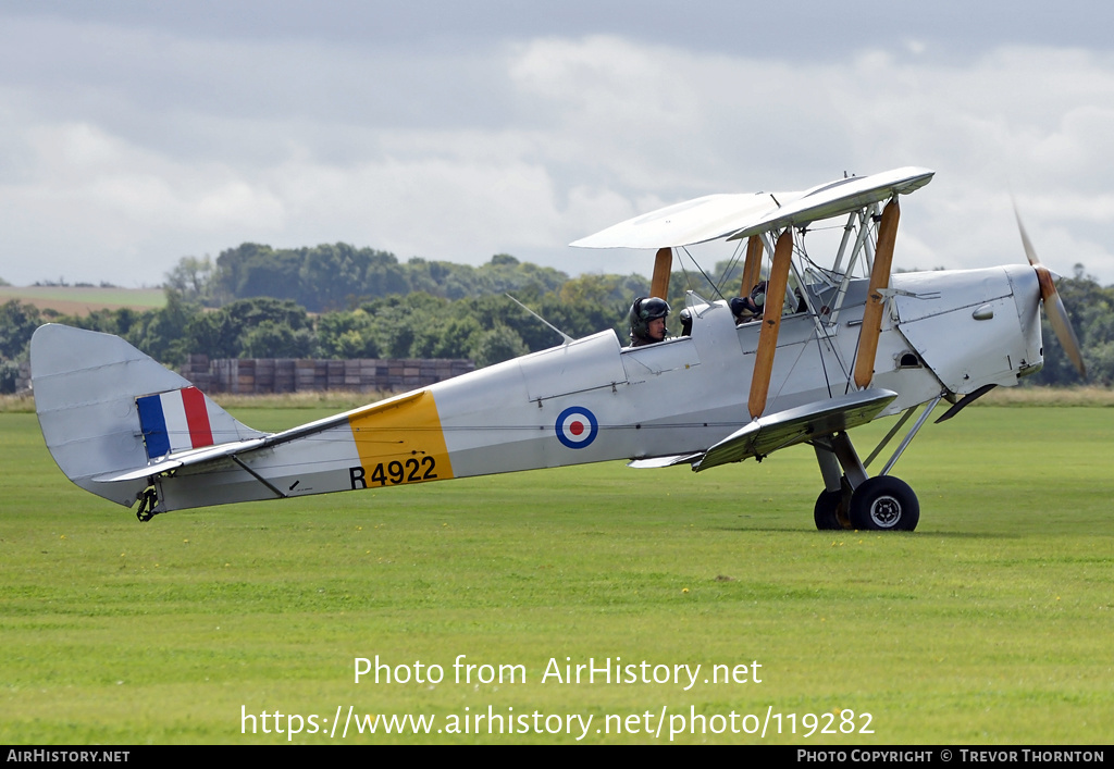 Aircraft Photo of G-APAO / R4922 | De Havilland D.H. 82A Tiger Moth II | UK - Air Force | AirHistory.net #119282