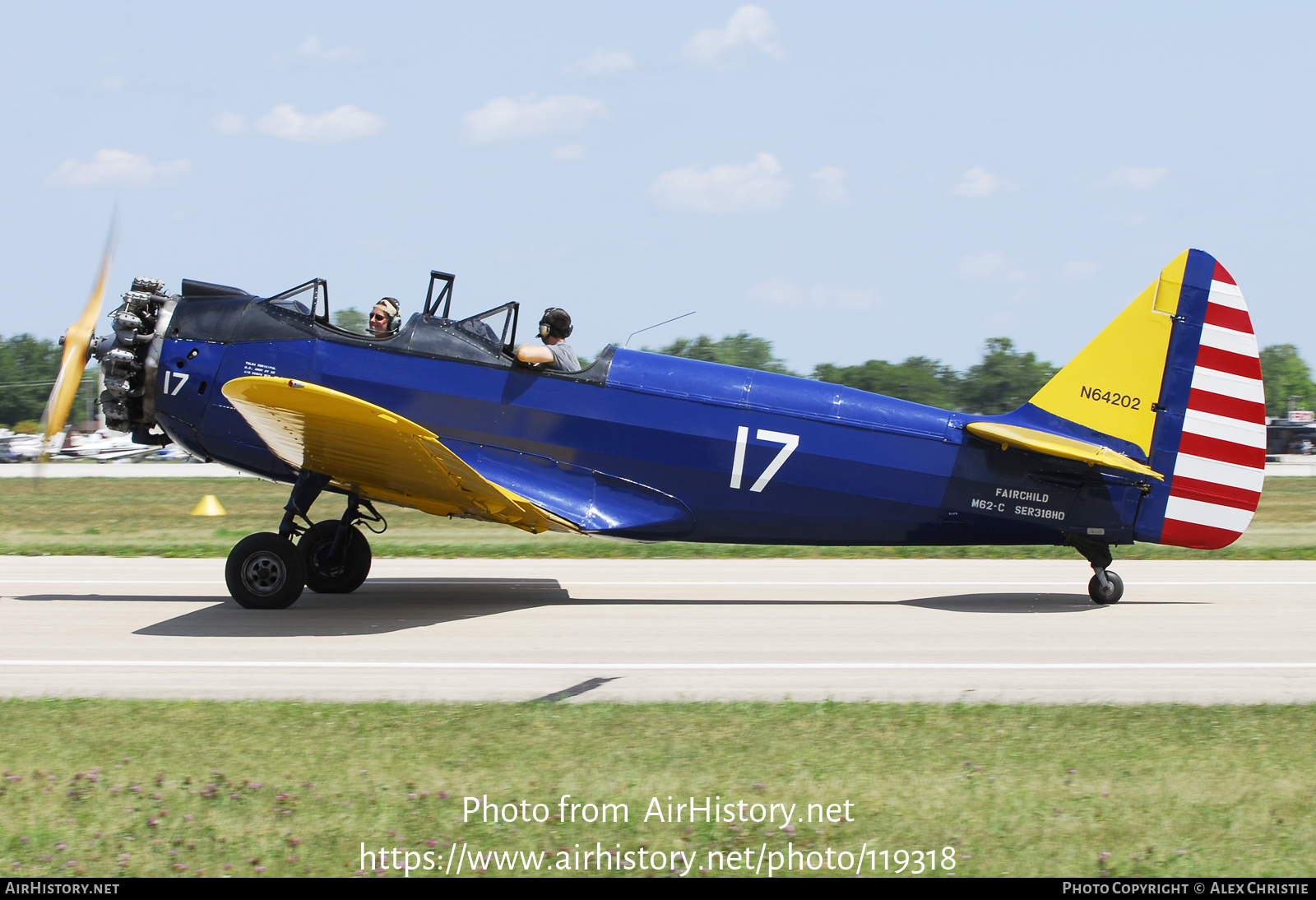 Aircraft Photo of N64202 | Fairchild PT-23A Cornell (M-62C) | USA - Air Force | AirHistory.net #119318