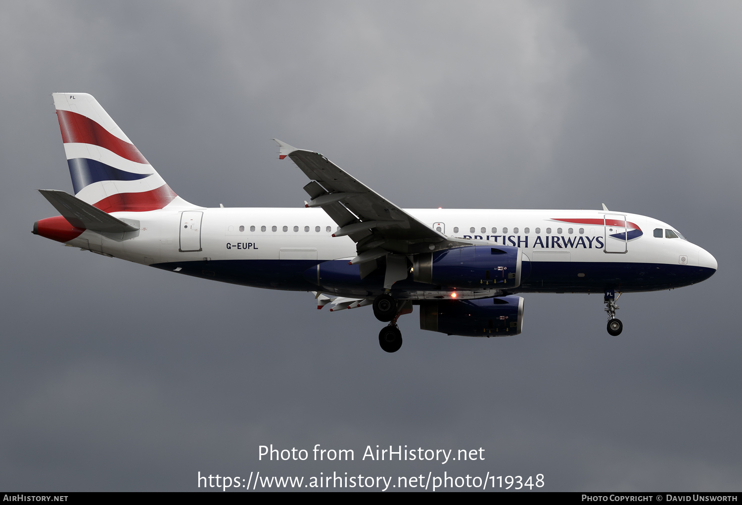 Aircraft Photo of G-EUPL | Airbus A319-131 | British Airways | AirHistory.net #119348