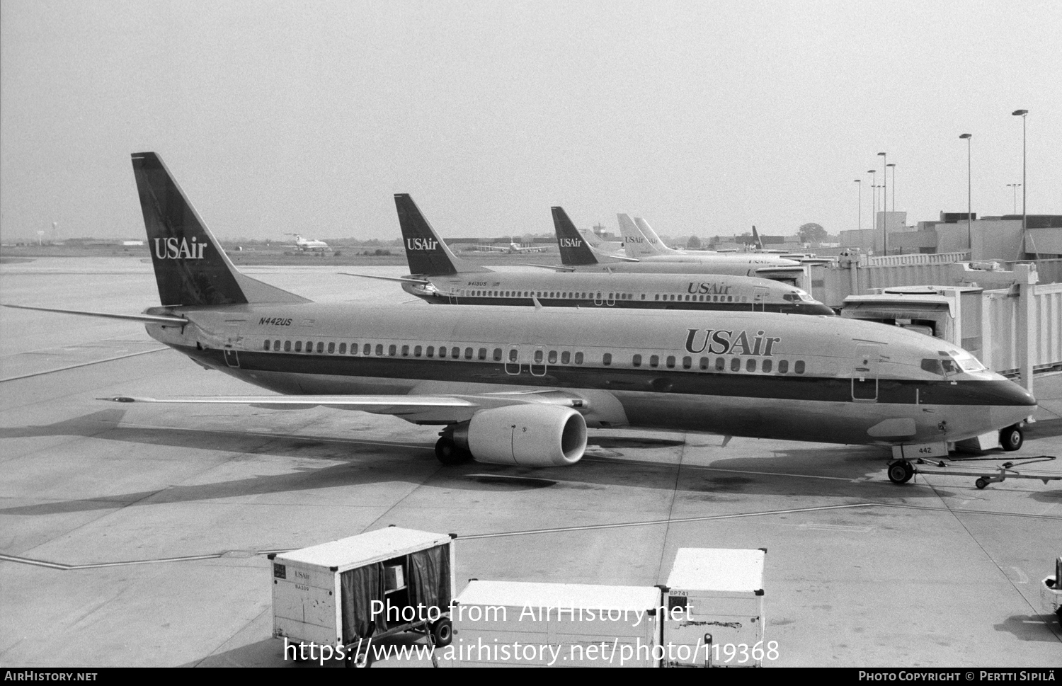 Aircraft Photo of N442US | Boeing 737-4B7 | USAir | AirHistory.net #119368