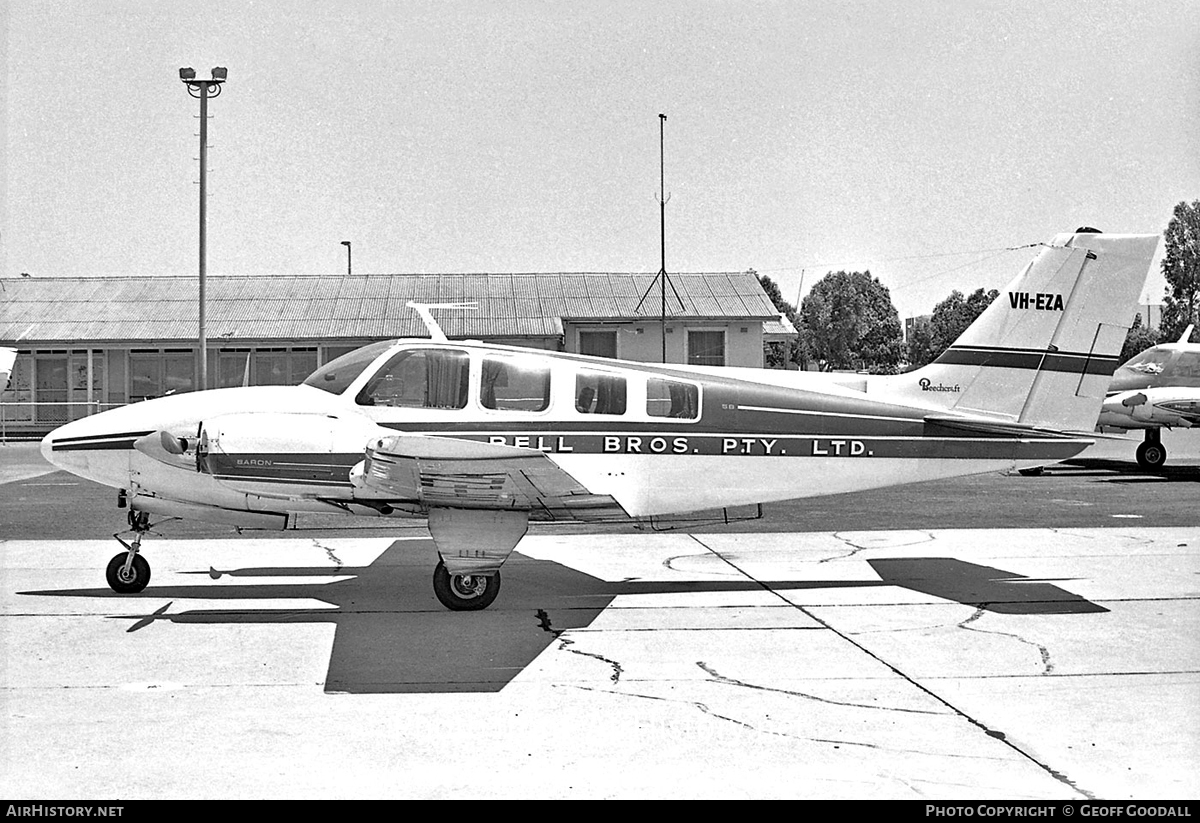 Aircraft Photo of VH-EZA | Beech 58 Baron | Bell Bros. Contractors | AirHistory.net #119373