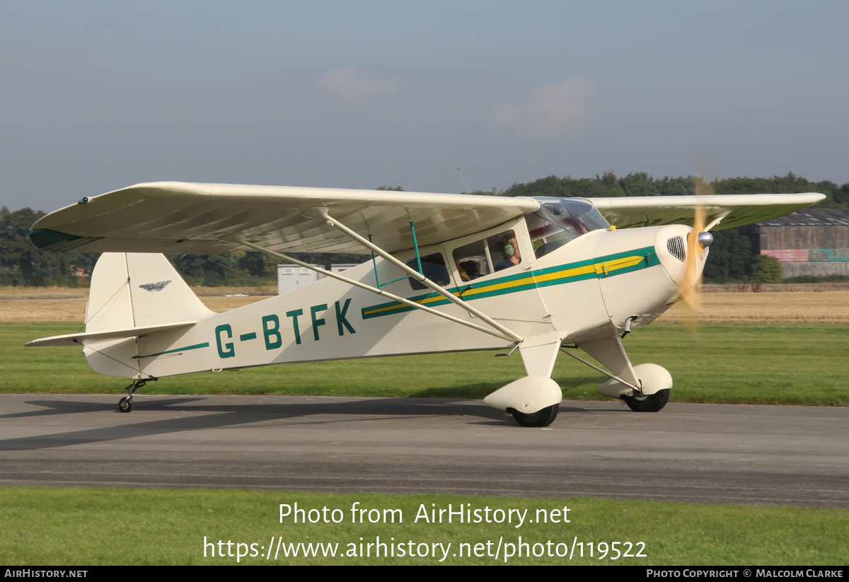 Aircraft Photo of G-BTFK | Taylorcraft BC-12D Twosome | AirHistory.net #119522