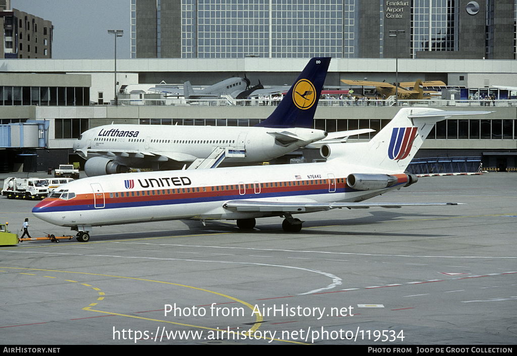 Aircraft Photo of N7644U | Boeing 727-222 | United Airlines | AirHistory.net #119534