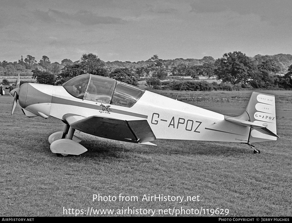 Aircraft Photo of G-APOZ | SAN Jodel D-117 | The Tiger Club | AirHistory.net #119629