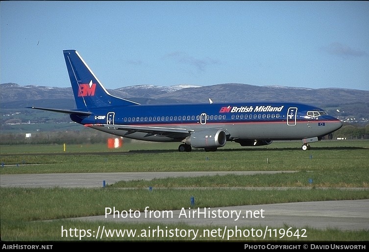 Aircraft Photo of G-OBMP | Boeing 737-3Q8 | British Midland Airways - BMA | AirHistory.net #119642