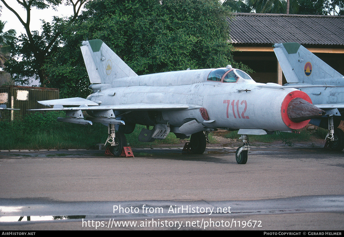 Aircraft Photo of 7112 | Mikoyan-Gurevich MiG-21bis | Cambodia - Air Force | AirHistory.net #119672