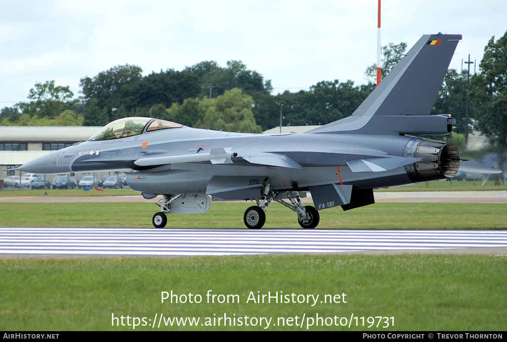 Aircraft Photo of FA-131 | General Dynamics F-16AM Fighting Falcon | Belgium - Air Force | AirHistory.net #119731