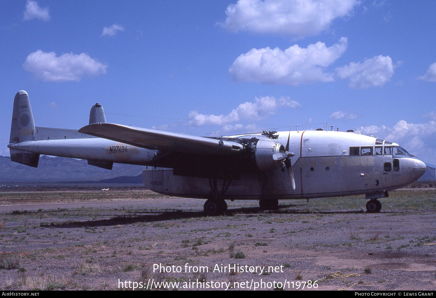 Aircraft Photo of N37636 | Fairchild C-119L Flying Boxcar | AirHistory.net #119786