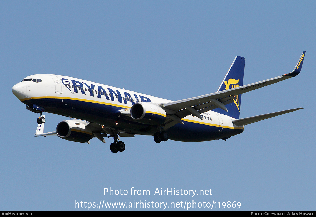 Aircraft Photo of EI-EPB | Boeing 737-8AS | Ryanair | AirHistory.net #119869