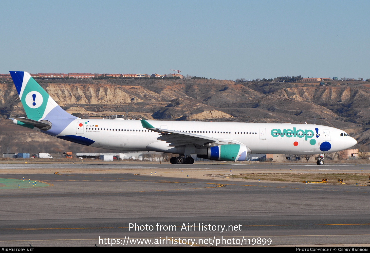 Aircraft Photo of EC-LXA | Airbus A330-343E | Evelop Airlines | AirHistory.net #119899