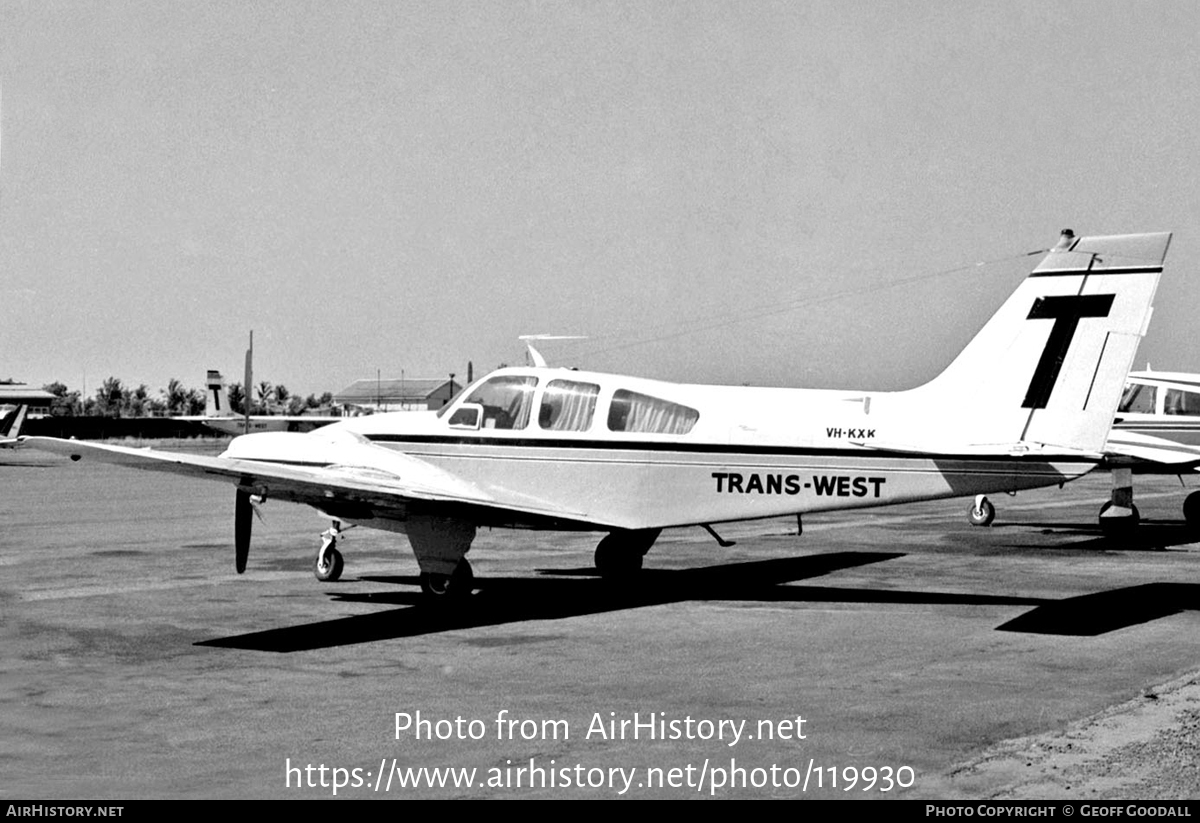 Aircraft Photo of VH-KXK | Beech C55 Baron (95-C55) | Trans West Airlines | AirHistory.net #119930