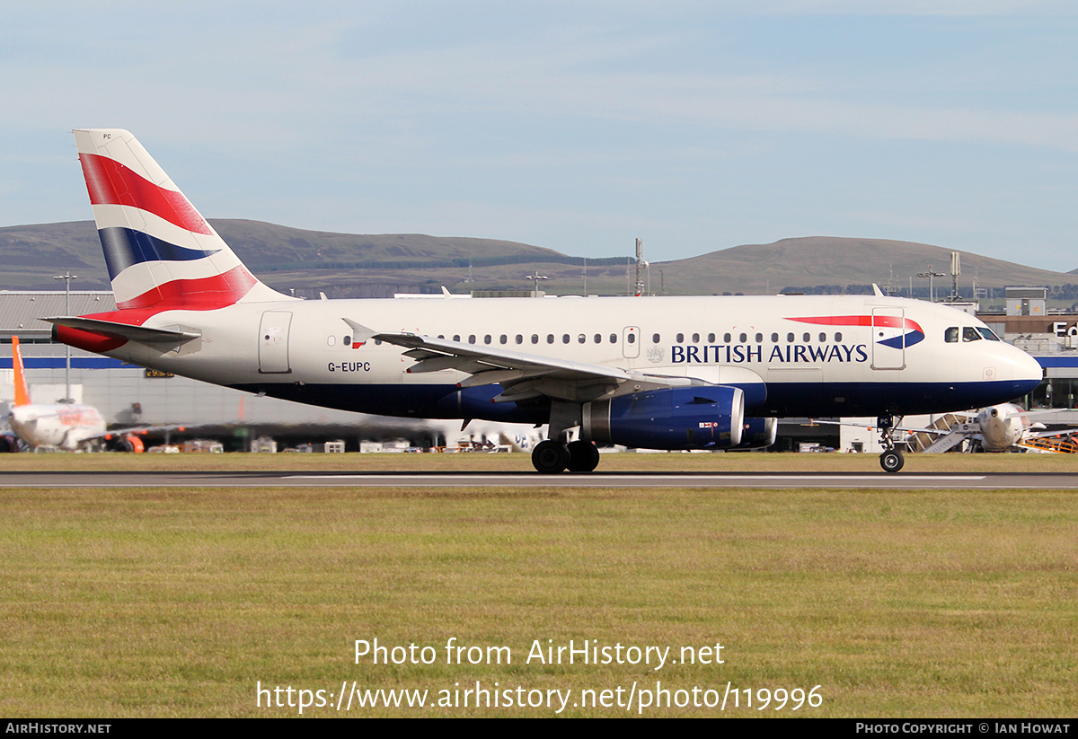 Aircraft Photo of G-EUPC | Airbus A319-131 | British Airways | AirHistory.net #119996