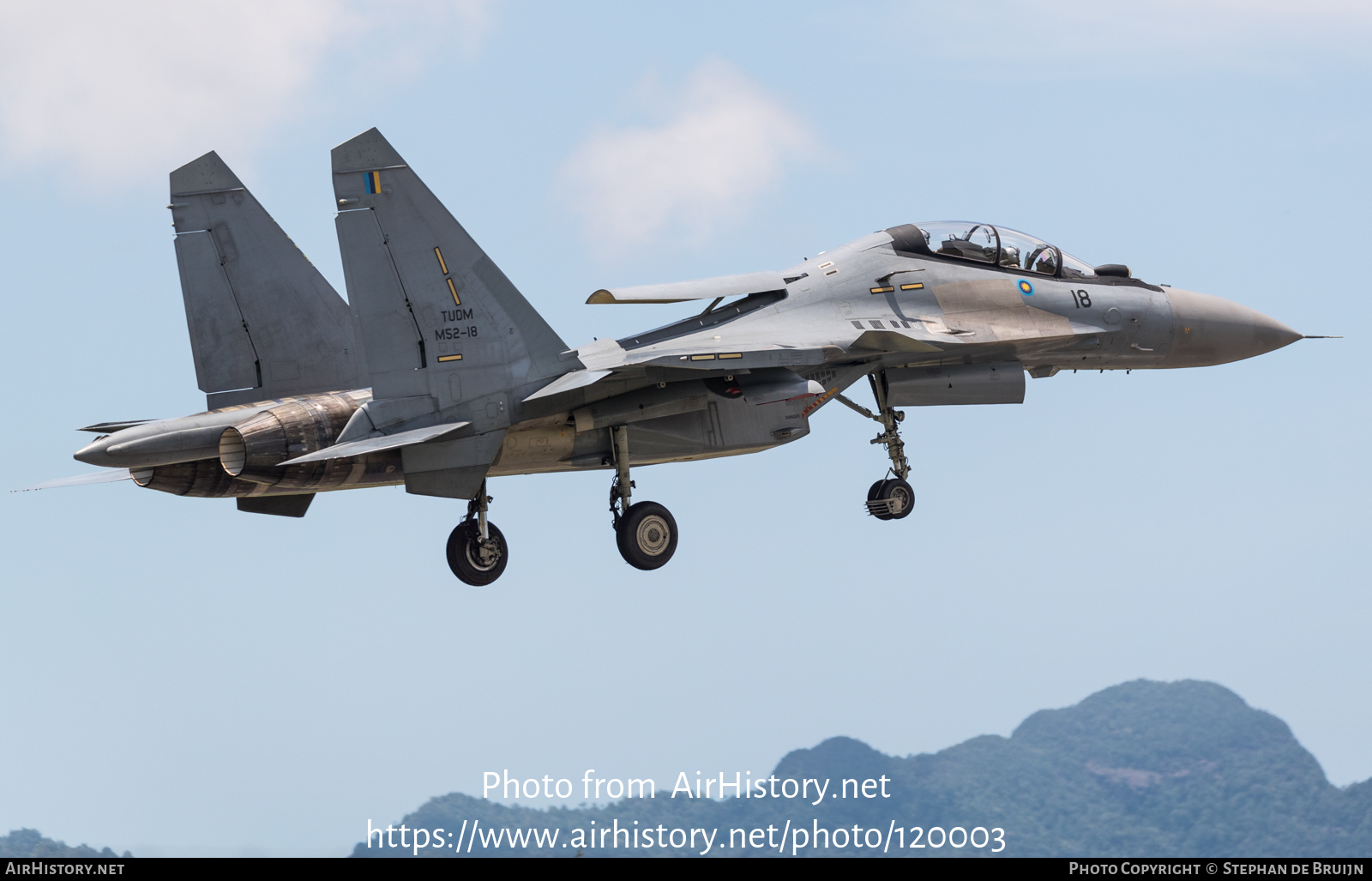 Aircraft Photo of M52-18 | Sukhoi Su-30MKM | Malaysia - Air Force | AirHistory.net #120003