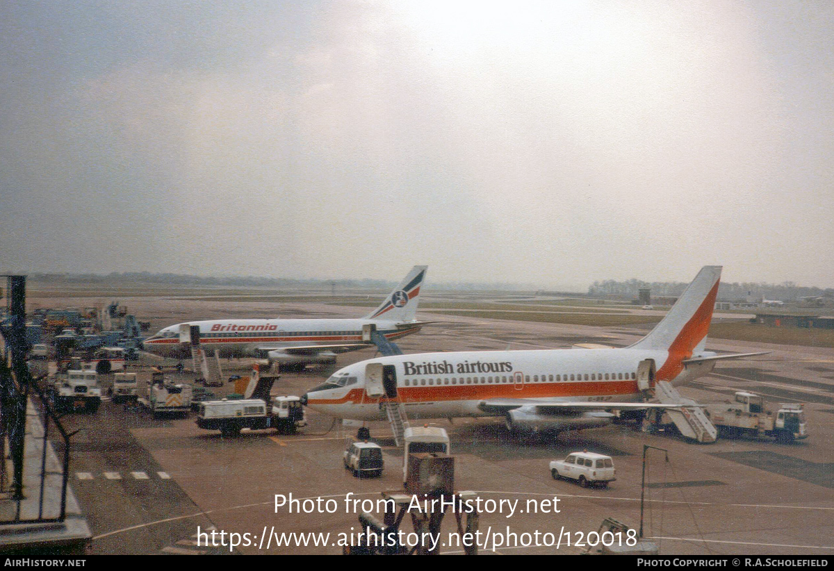 Aircraft Photo of G-BRJP | Boeing 737-2S3/Adv | British Airtours | AirHistory.net #120018