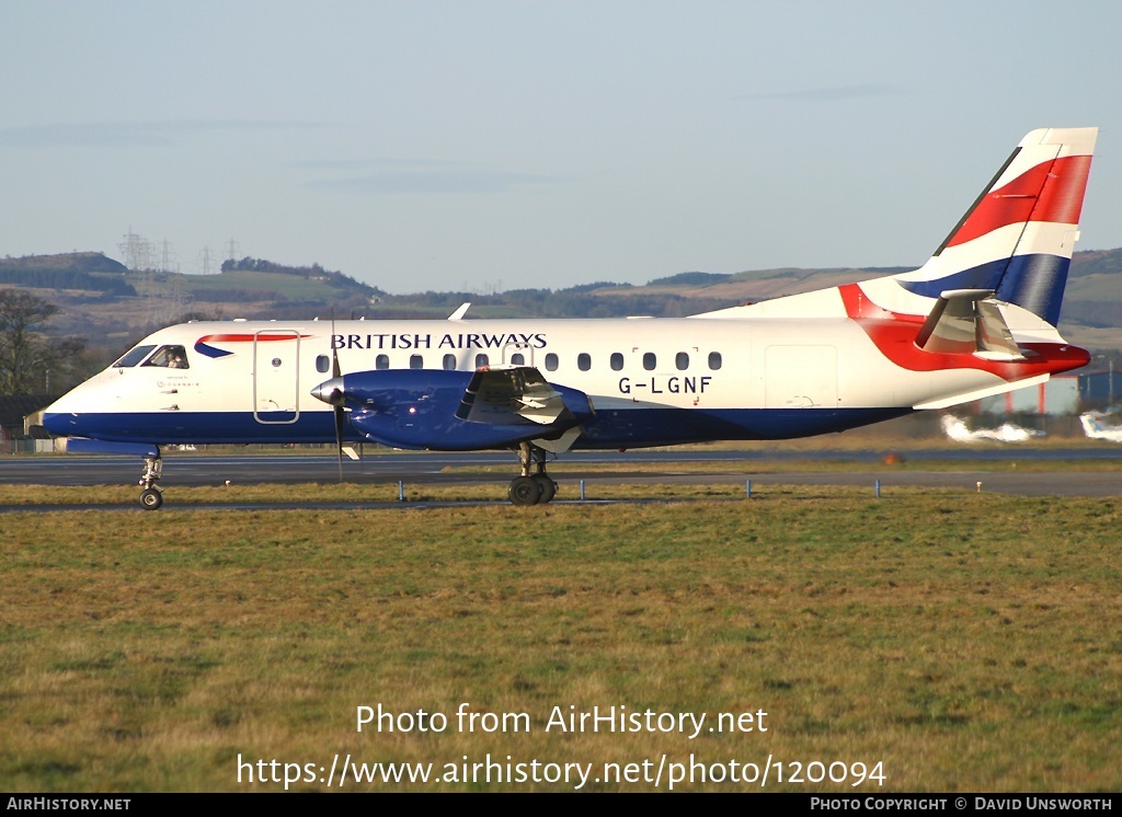 Aircraft Photo of G-LGNF | Saab 340B | British Airways | AirHistory.net #120094