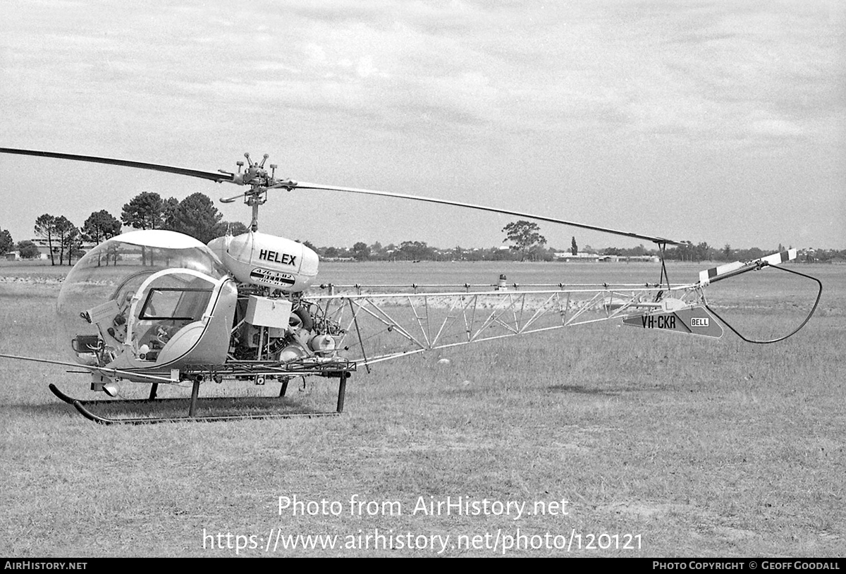 Aircraft Photo of VH-CKR | Bell 47G-3B-2 | Helex - Helicopter ...