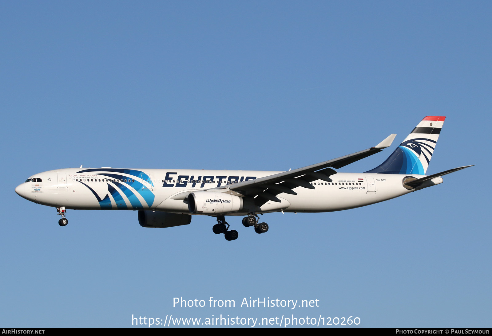 Aircraft Photo of SU-GDT | Airbus A330-343 | EgyptAir | AirHistory.net #120260