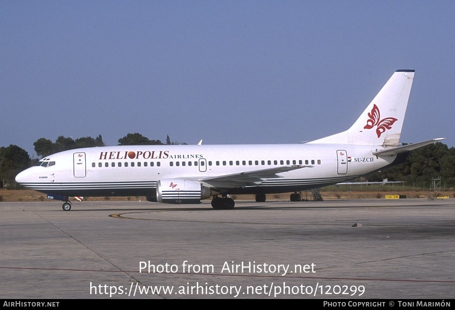 Aircraft Photo of SU-ZCD | Boeing 737-3Q8 | Heliopolis Airlines | AirHistory.net #120299