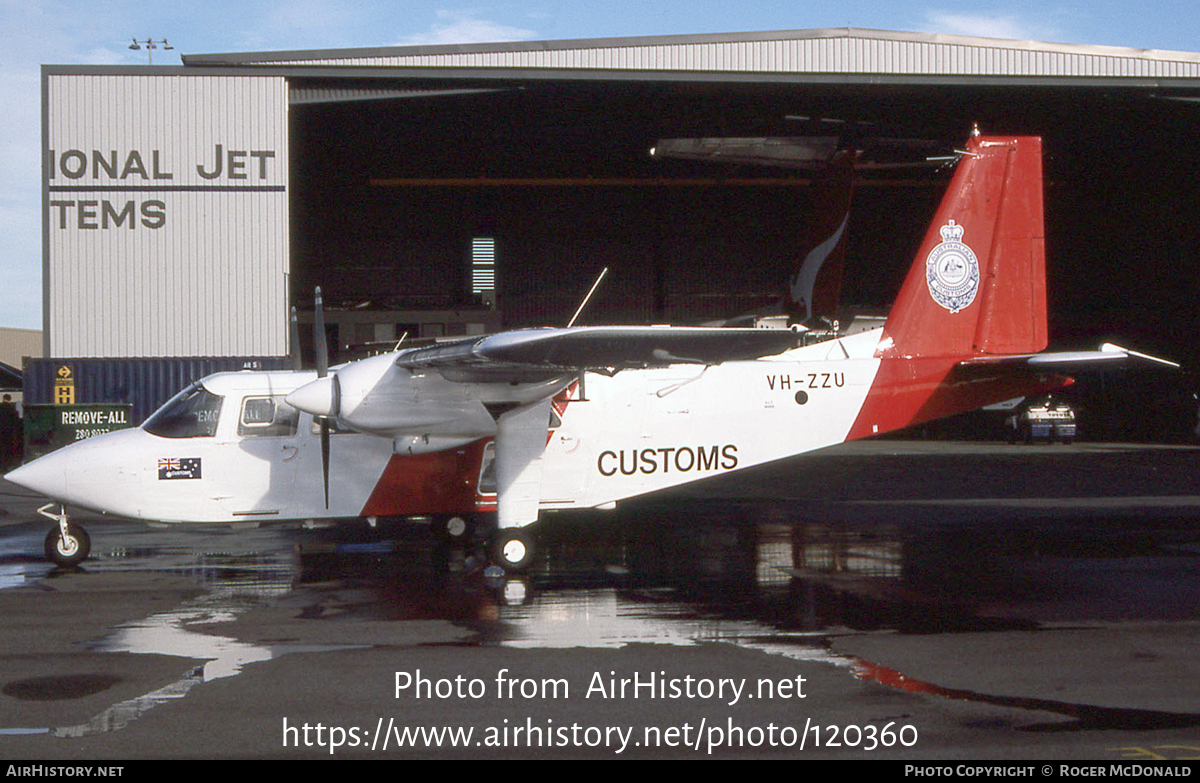 Aircraft Photo of VH-ZZU | Britten-Norman BN-2B-20 Islander | Australian Customs | AirHistory.net #120360