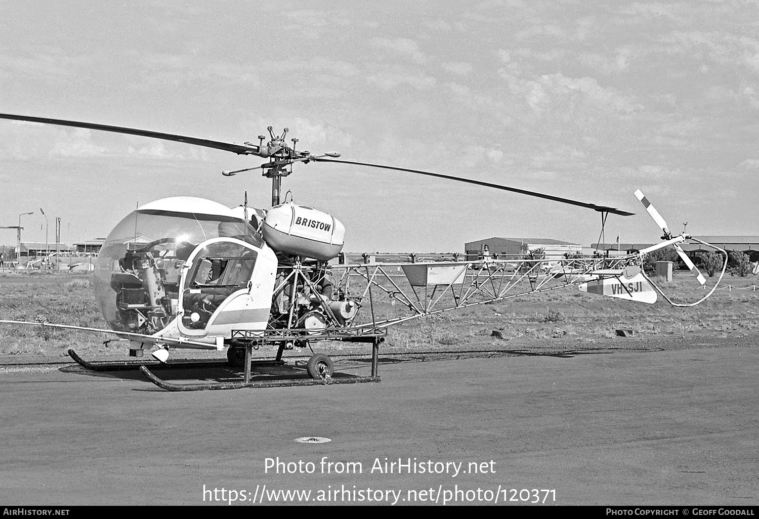 Aircraft Photo of VH-SJI | Bell 47G-3B | Bristow Helicopters | AirHistory.net #120371