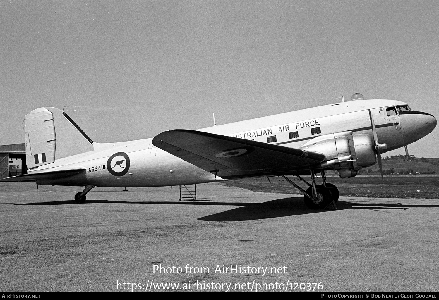 Aircraft Photo of A65-118 | Douglas C-47B Dakota Mk.4 | Australia - Air Force | AirHistory.net #120376