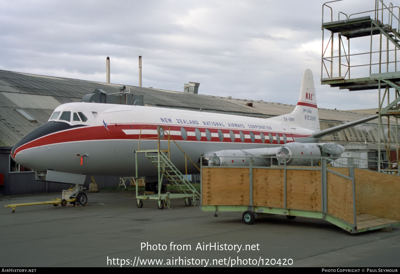 Aircraft Photo of ZK-BRF | Vickers 807 Viscount | New Zealand National Airways Corporation - NAC | AirHistory.net #120420