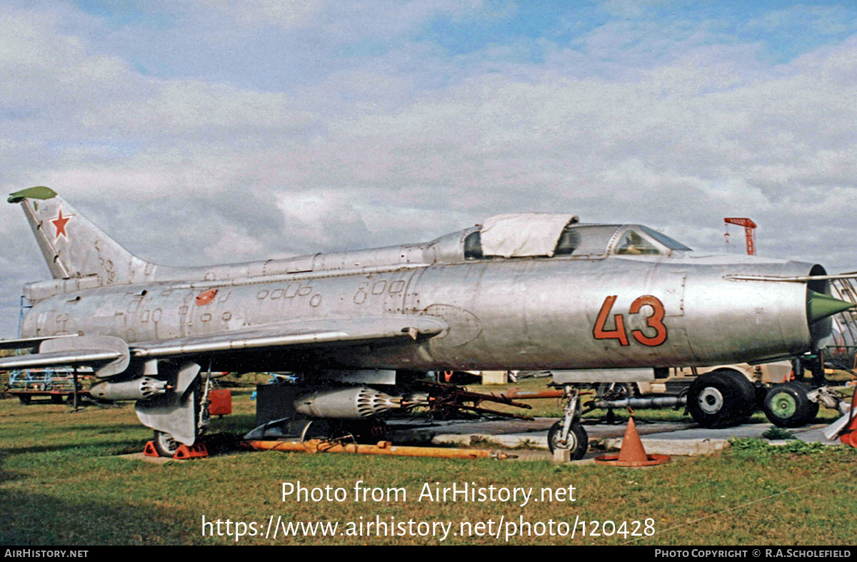 Aircraft Photo of 43 red | Sukhoi Su-7UM | Soviet Union - Air Force | AirHistory.net #120428