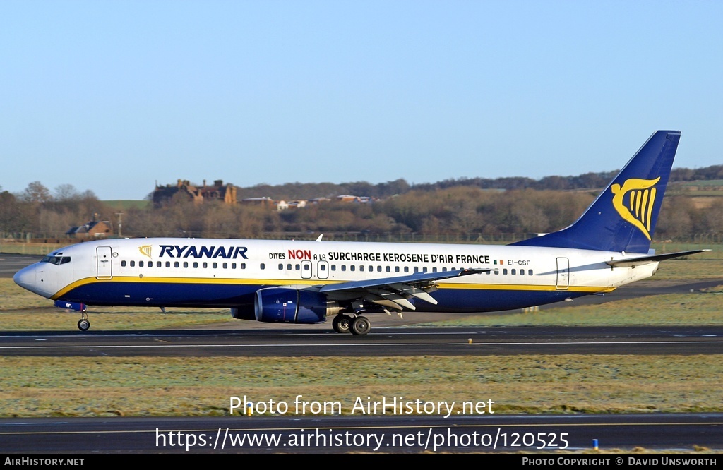 Aircraft Photo of EI-CSF | Boeing 737-8AS | Ryanair | AirHistory.net #120525