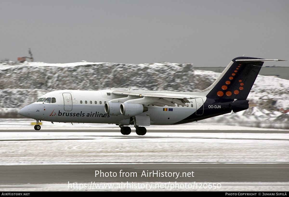 Aircraft Photo of OO-DJN | British Aerospace Avro 146-RJ85 | Brussels Airlines | AirHistory.net #120650