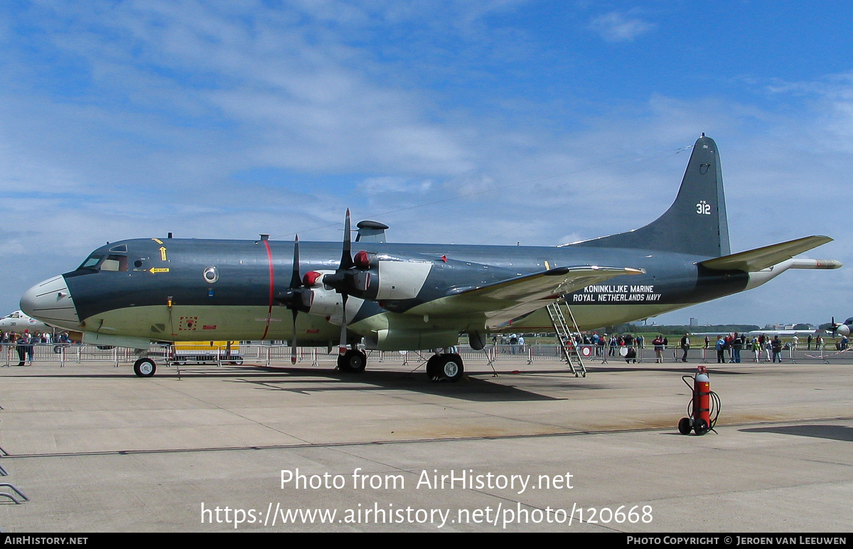 Aircraft Photo of 312 | Lockheed P-3C Orion | Netherlands - Navy | AirHistory.net #120668