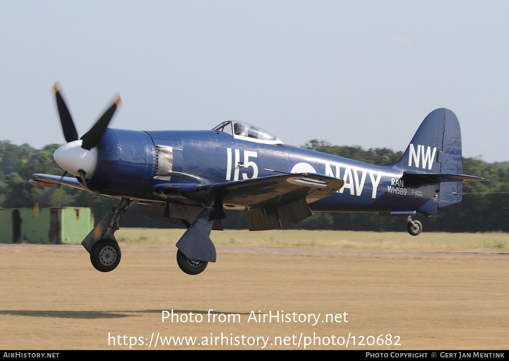 Aircraft Photo of F-AZXJ / WH589 | Hawker Sea Fury FB11 | Australia - Navy | AirHistory.net #120682