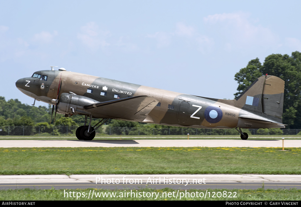 Aircraft Photo of C-GDAK / KN456 | Douglas DC-3-201B | Canadian Warplane Heritage | UK - Air Force | AirHistory.net #120822