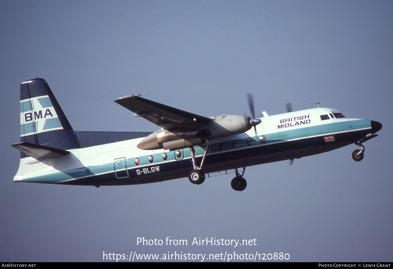 Aircraft Photo of G-BLGW | Fokker F27-200 Friendship | British Midland Airways - BMA | AirHistory.net #120880