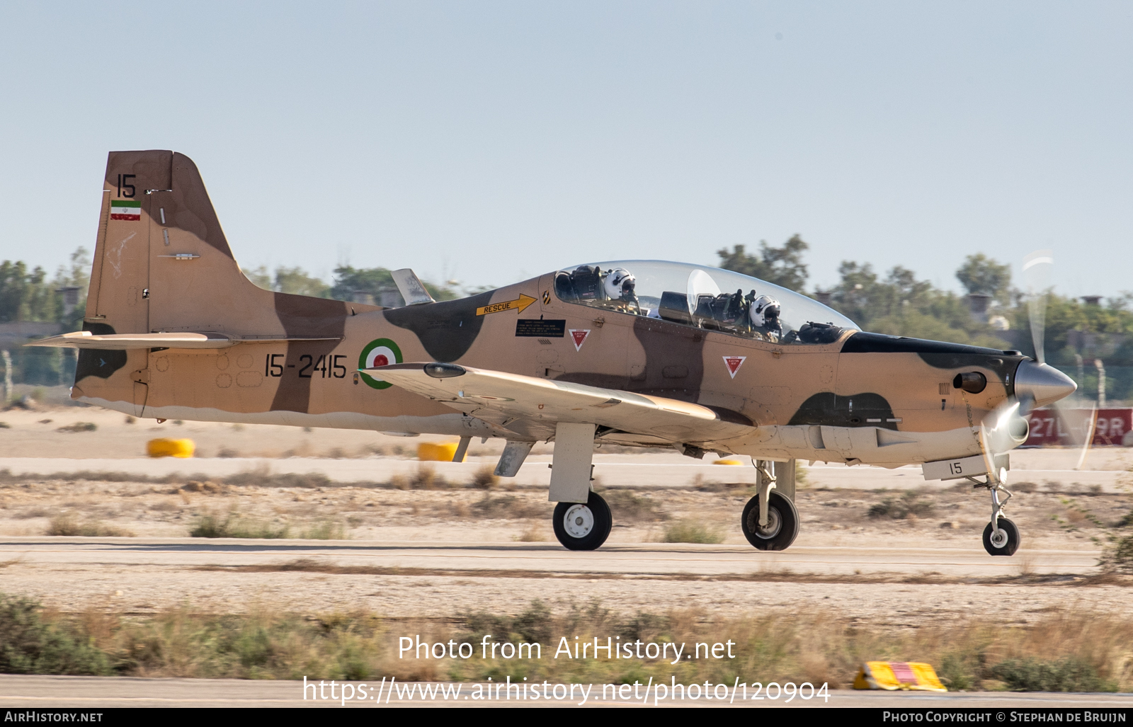 Aircraft Photo of 15-2415 | Embraer EMB-312 Tucano | Iran - Revolutionary Guard Air Force | AirHistory.net #120904