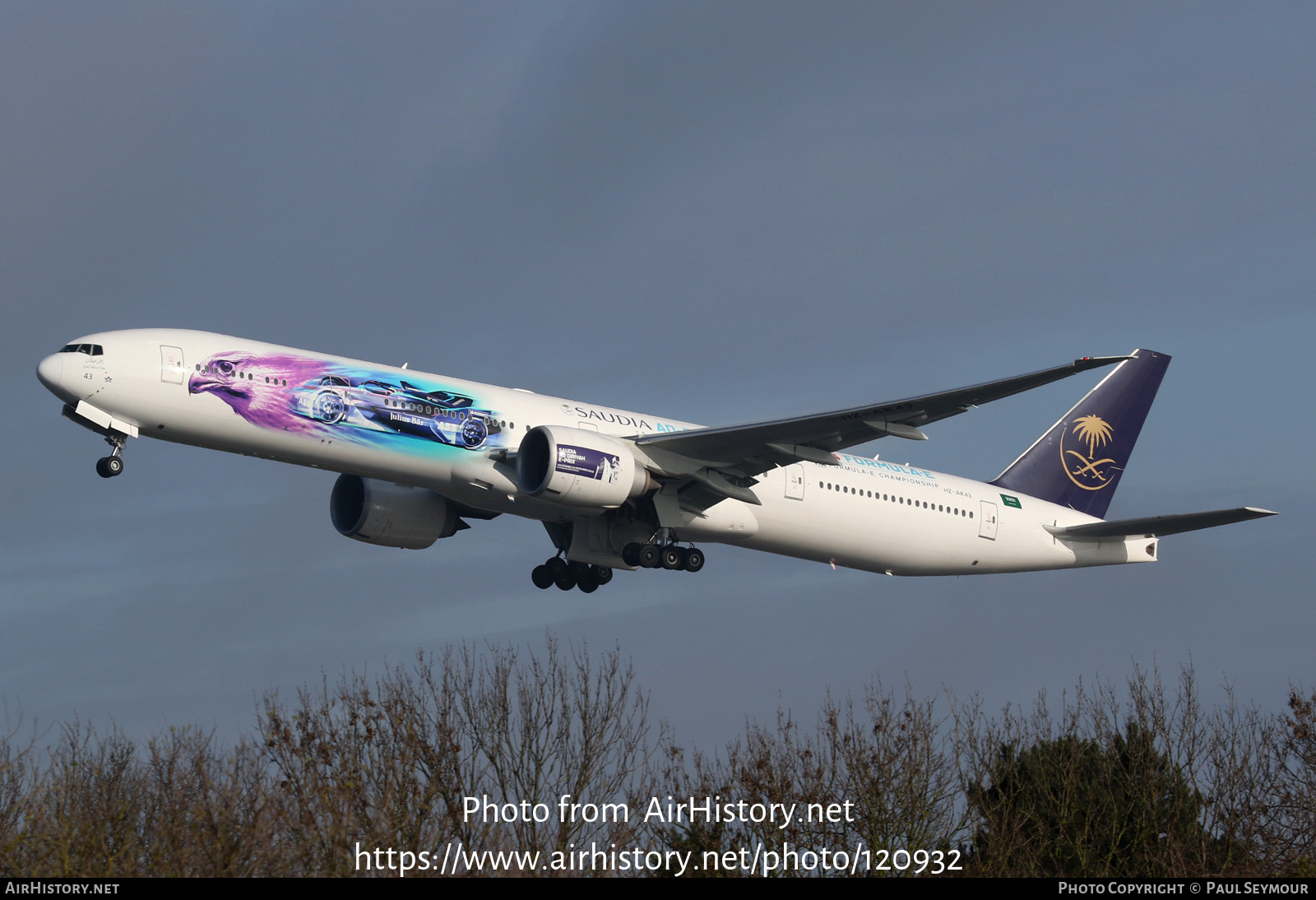 Aircraft Photo of HZ-AK43 | Boeing 777-300/ER | Saudia - Saudi Arabian Airlines | AirHistory.net #120932