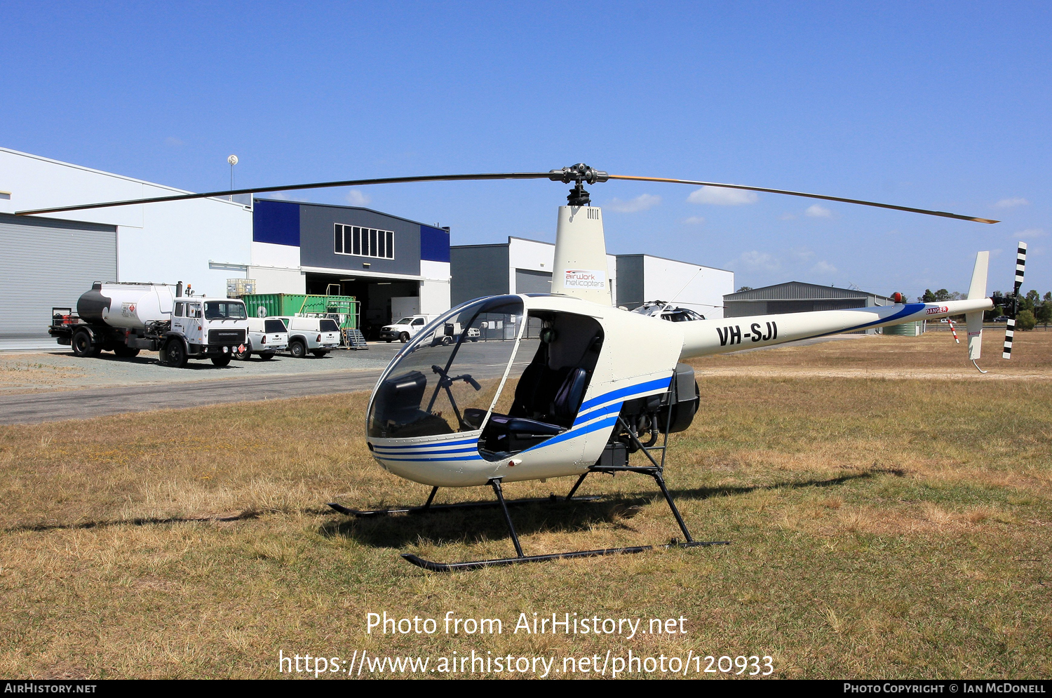 Aircraft Photo of VH-SJI | Robinson R-22 Beta II | Airwork Helicopters | AirHistory.net #120933