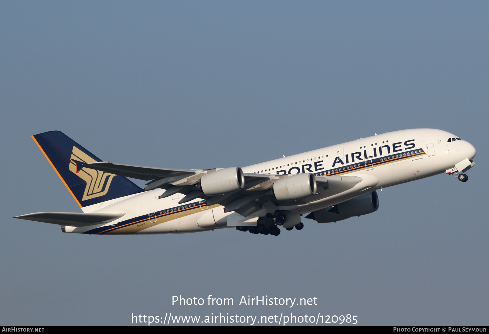 Aircraft Photo of 9V-SKZ | Airbus A380-841 | Singapore Airlines | AirHistory.net #120985