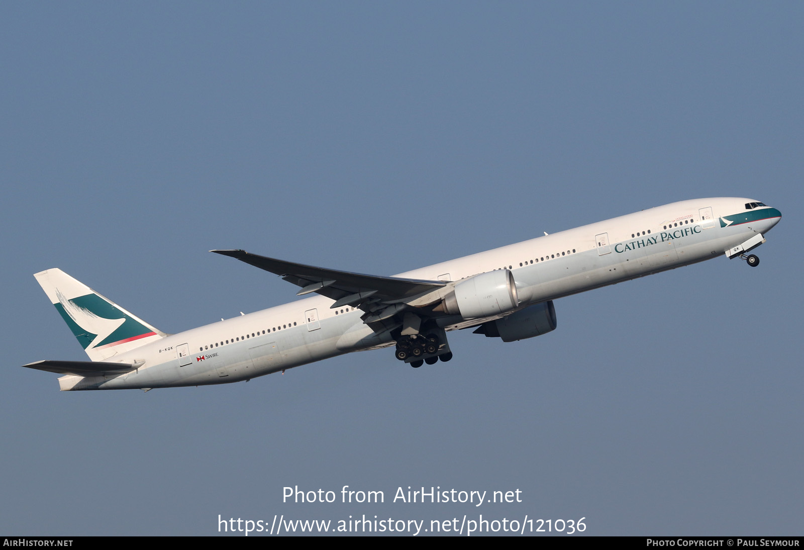 Aircraft Photo Of B-KQK | Boeing 777-367/ER | Cathay Pacific Airways ...